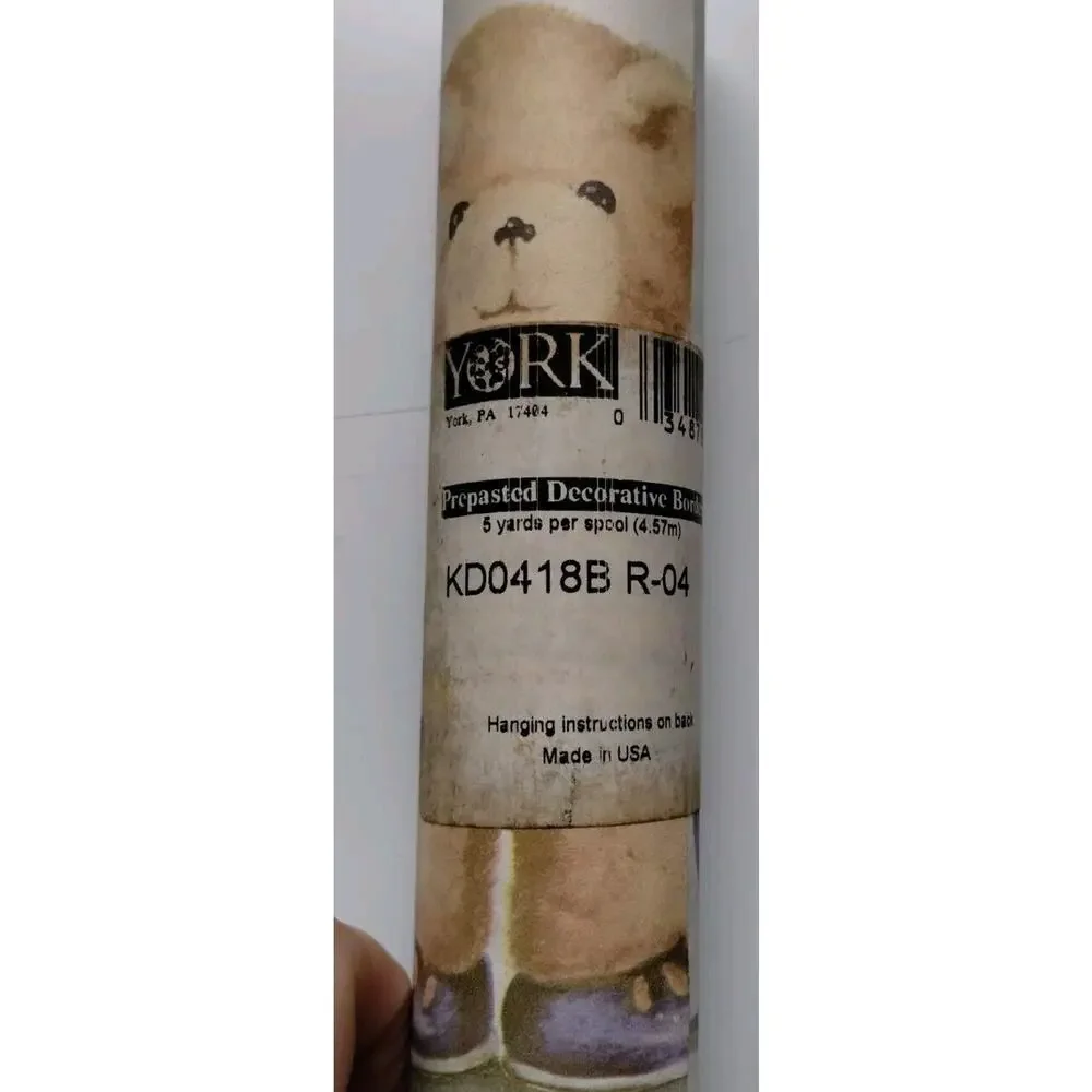 York Pre-pasted Decorative Border - 5yds - Teddy Bears